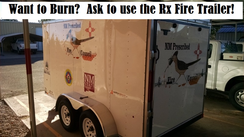 Image of prescribed fire trailer.